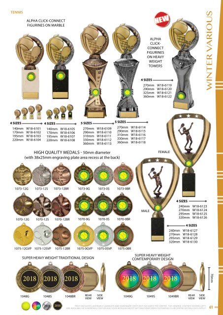 Some Really Different Trophies - Winter 2018