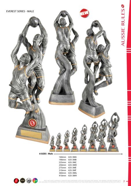 Some Really Different Trophies - Aussie Rules 2018