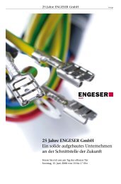 25 Jahre ENGESER GmbH - GVS Consulting GmbH & Co. KG