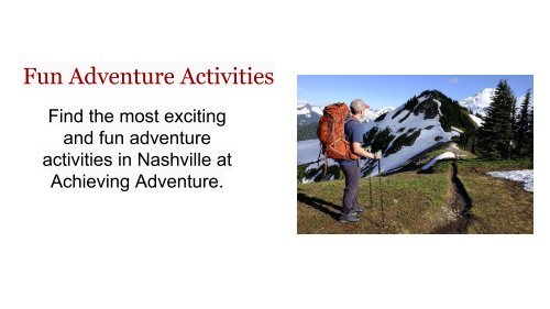 Adventure Travel Planners Nashville