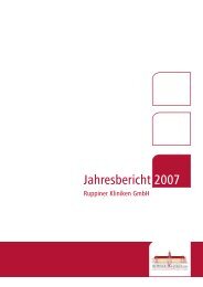 Jahresbericht 2007 - Ruppiner Kliniken