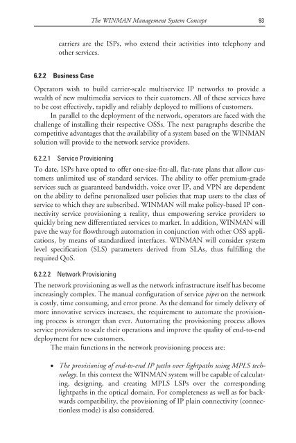 deploying and managing ip over wdm networks - Index of