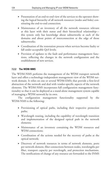 deploying and managing ip over wdm networks - Index of