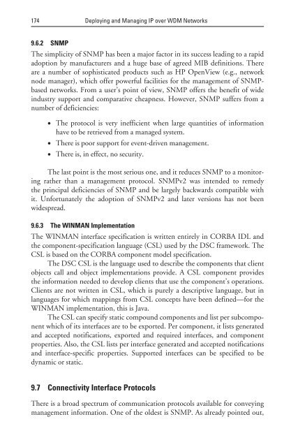 deploying and managing ip over wdm networks - Index of