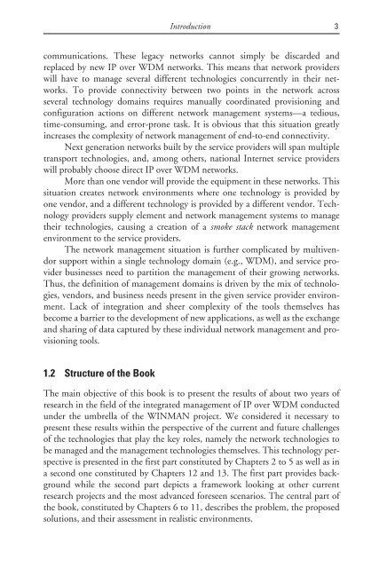 deploying and managing ip over wdm networks - Index of