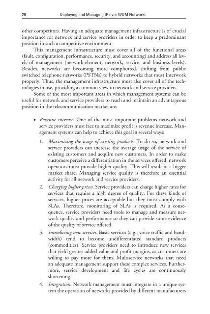 deploying and managing ip over wdm networks - Index of