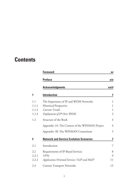 deploying and managing ip over wdm networks - Index of