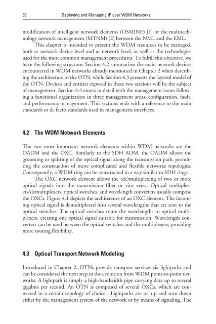 deploying and managing ip over wdm networks - Index of