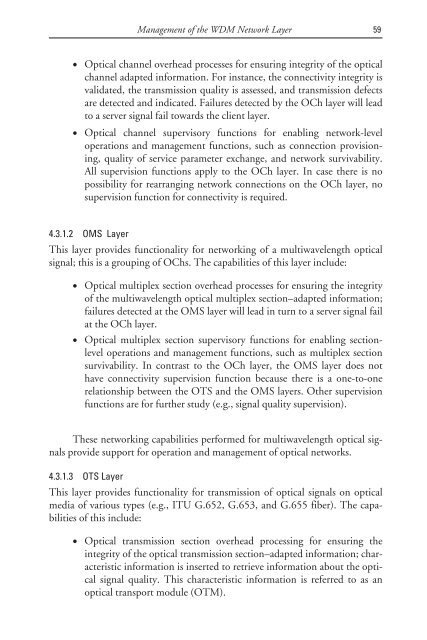 deploying and managing ip over wdm networks - Index of