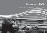 Universen 2006 - Handel und Verbraucher in ... - bei Nielsen