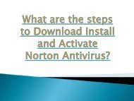 What are the steps to Download Install and Activate Norton Antivirus