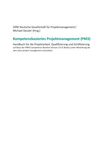 Kompetenzbasiertes Projektmanagement (PM3)