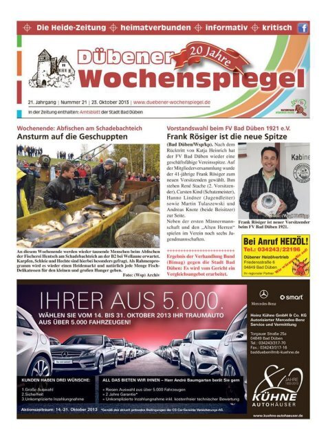 Dübener Wochenspiegel - Ausgabe 21 - 23-10_2013