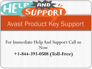 Avast Product Key +1-844-393-0508