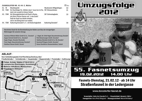 Download der Umzugsfolge 2012 als PDF - Donzdorfer Fasnet