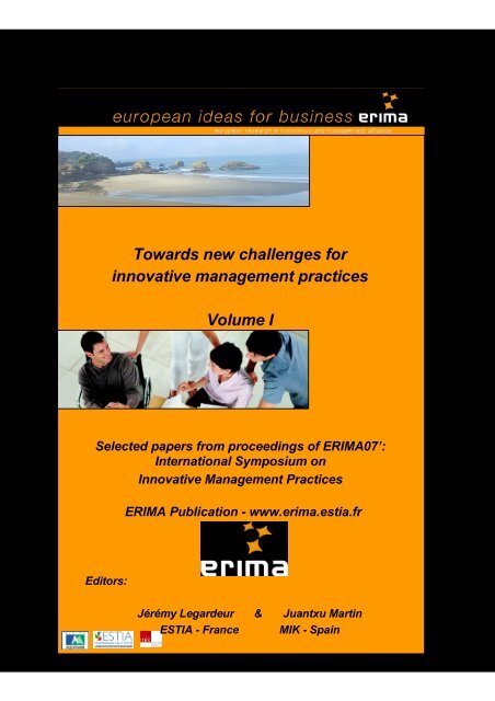 Towards new challenges for innovative management ... - Erima - Estia