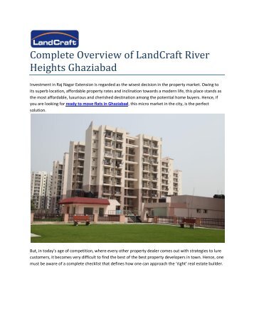 Complete overview of LandCraft River Heights Ghaziabad