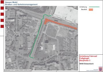 Umleitung für Fußgänger & Radfahrer