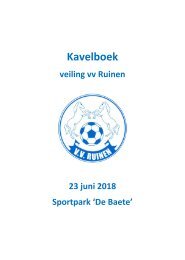VV Ruinen Kavelboekje