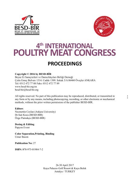 4th International Poultry Meat Congress