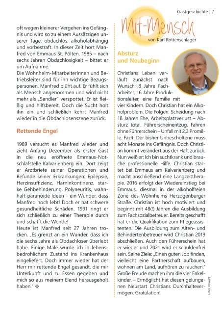 Rundbrief der Emmausgemeinschaft - Ausgabe 02|18