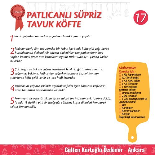 Tavukla Yaratıcı Tarifler Yemek Kitabı 1