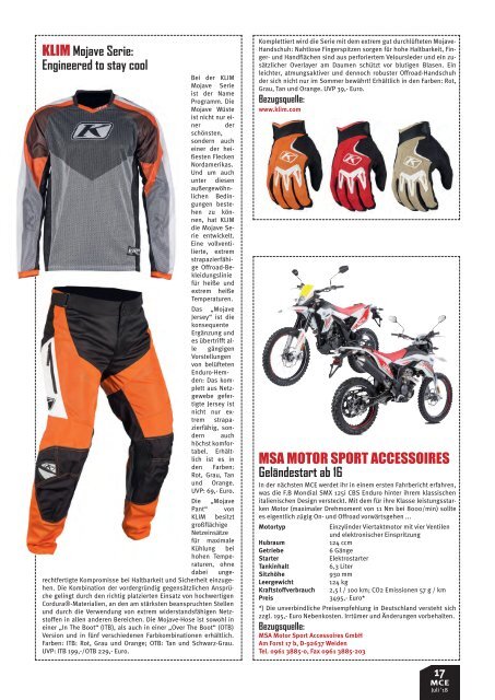 Motocross Enduro Ausgabe 07/2018