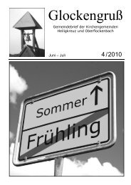 Gemeindebrief Glockengruß 4/2010 Jun-Jul - glockengruss.de