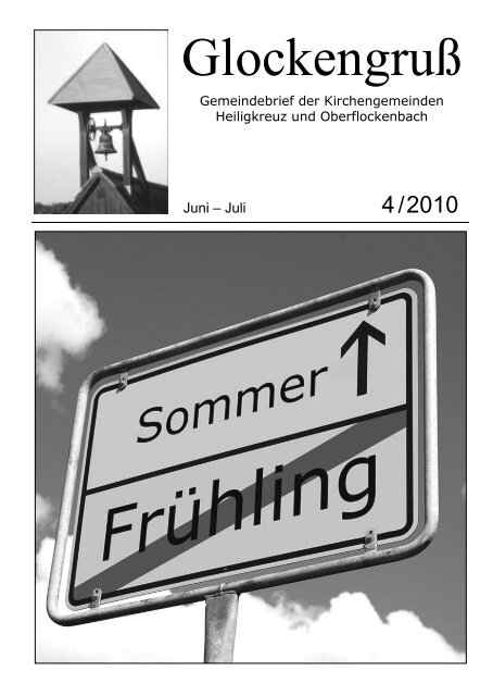 Gemeindebrief Glockengruß 4/2010 Jun-Jul - glockengruss.de