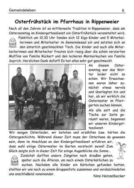 Gemeindebrief Glockengruß 4/2010 Jun-Jul - glockengruss.de