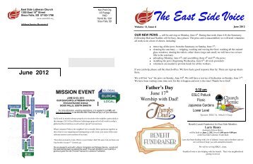 Newsletter 06 June 2012.pub - East Side Lutheran Church