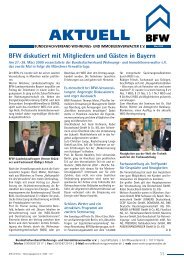 Verwalterfrühstück des BFW-Landesverbandes Bayern