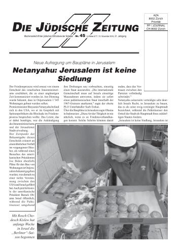 Nummer 45 - Die Jüdische Zeitung