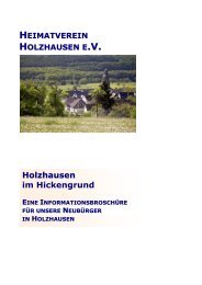Holzhausen im Hickengrund - Heimatverein Holzhausen - T-Online