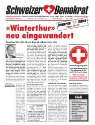 «Winterthur» neu eingewandert - Schweizer Demokraten SD