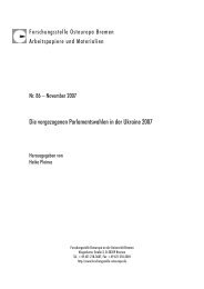 Die vorgezogenen Parlamentswahlen in der Ukraine 2007