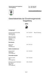 Gewerbeverzeichnis 2012 neu - Wirtschaftsraum Bern