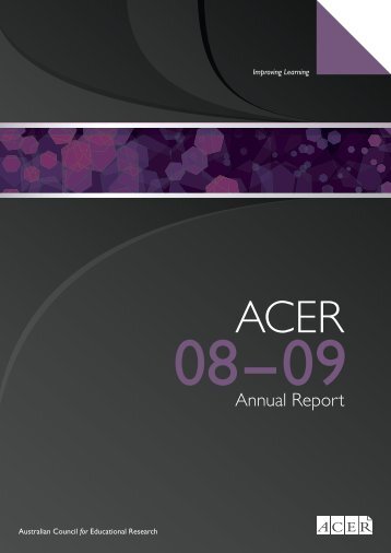 ACER Annual Report 2008-2009