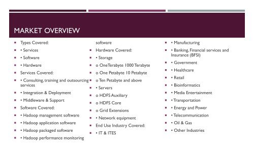 Hadoop - Global Market Outlook (2015-2022)