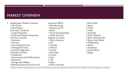 Workforce Analytics - Global Market Outlook (2015-2022)