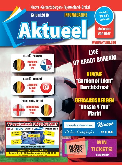 Editie Ninove 13 juni 2018