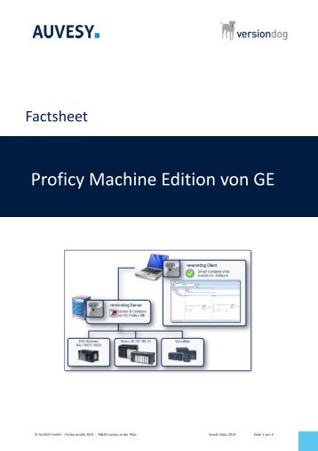 Factsheet - GE Proficy Machine Edition