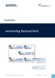 Factsheet - versiondog BackupClient