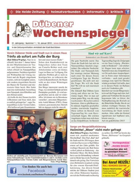Dübener Wochenspiegel - Ausgabe 01 - Jahrgang 2013