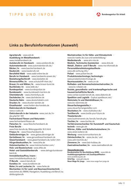 Infos zur Berufsausbildung - planet-beruf regional - Planet Beruf.de