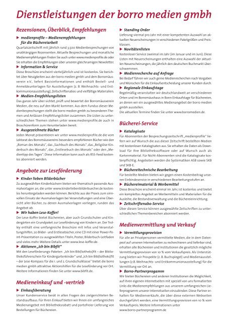 Information & Service - Borromedien