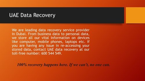 data recovery Dubai