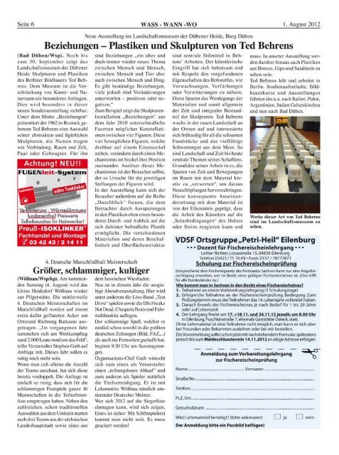Dübener Wochenspiegel - Ausgabe 14 - 01-08-2012