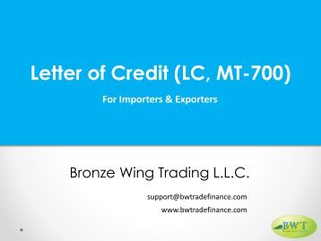 Letter of Credit Procedure