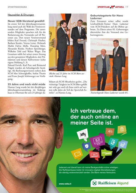 Sportclub Aktuell - Ausgabe Mai 2018